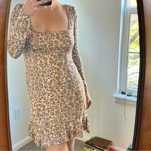 Free People floral fall dress!! 🍁